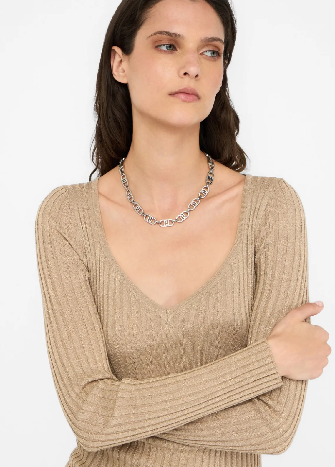 Liu Jo Jersey con escote de pico-Mujer Cárdigans Y Jerséis