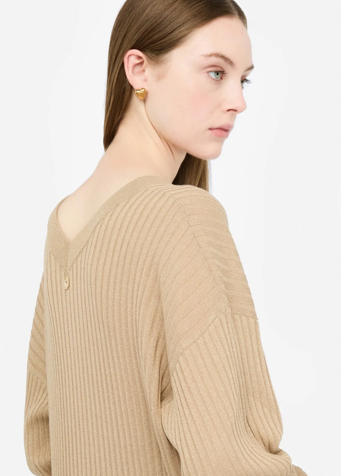 Liu Jo Jersey con escote de pico-Mujer Cárdigans Y Jerséis