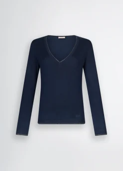 Liu Jo Jersey con escote de pico-Mujer Cárdigans Y Jerséis