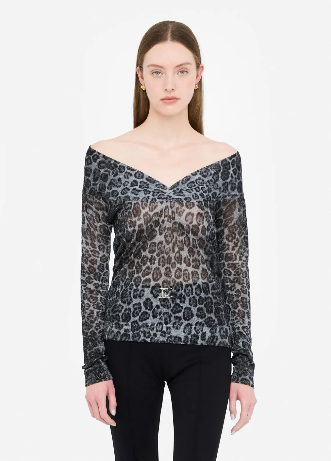 Liu Jo Jersey con escote de pico-Mujer Cárdigans Y Jerséis