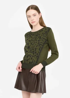 Liu Jo Jersey con estampado animal Better-Mujer Cárdigans Y Jerséis