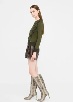 Liu Jo Jersey con estampado animal Better-Mujer Cárdigans Y Jerséis