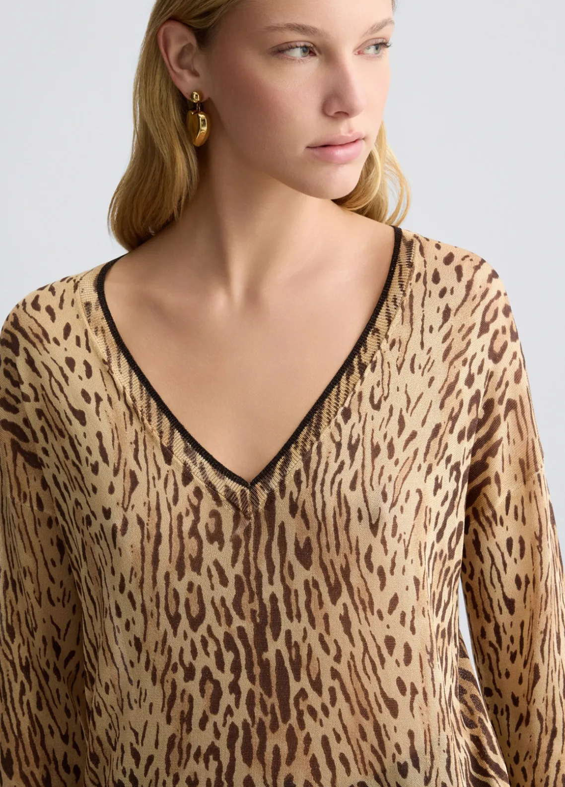 Liu Jo Jersey con estampado animal-Mujer Cárdigans Y Jerséis