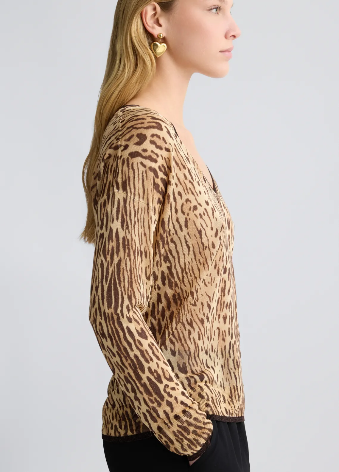 Liu Jo Jersey con estampado animal-Mujer Cárdigans Y Jerséis