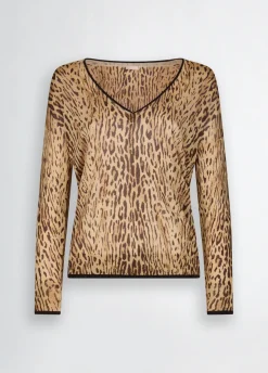 Liu Jo Jersey con estampado animal-Mujer Cárdigans Y Jerséis