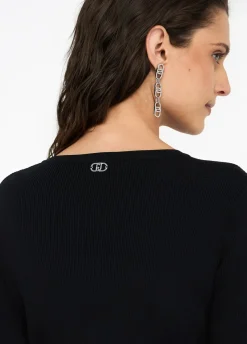 Liu Jo Jersey con hebillas-Mujer Cárdigans Y Jerséis