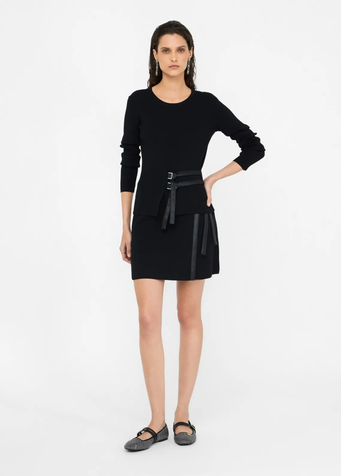 Liu Jo Jersey con hebillas-Mujer Cárdigans Y Jerséis