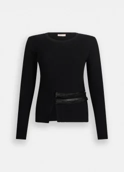 Liu Jo Jersey con hebillas-Mujer Cárdigans Y Jerséis