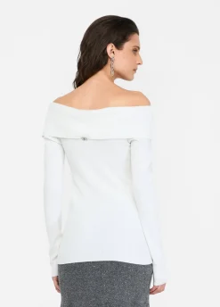 Liu Jo Jersey con hombros descubiertos-Mujer Cárdigans Y Jerséis