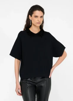 Liu Jo Jersey con lentejuelas-Mujer Cárdigans Y Jerséis