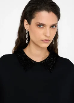 Liu Jo Jersey con lentejuelas-Mujer Cárdigans Y Jerséis