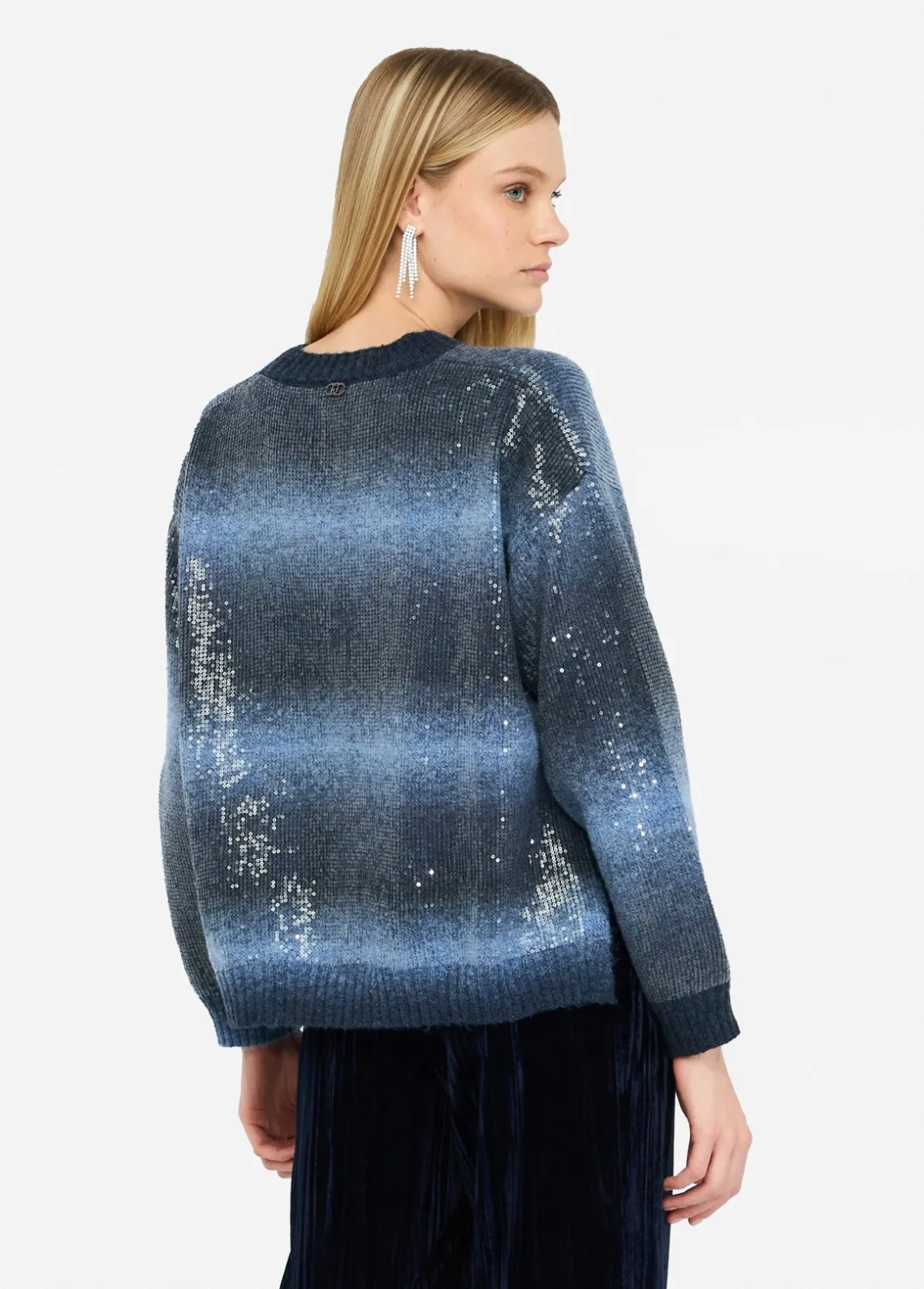 Liu Jo Jersey con lentejuelas-Mujer Cárdigans Y Jerséis