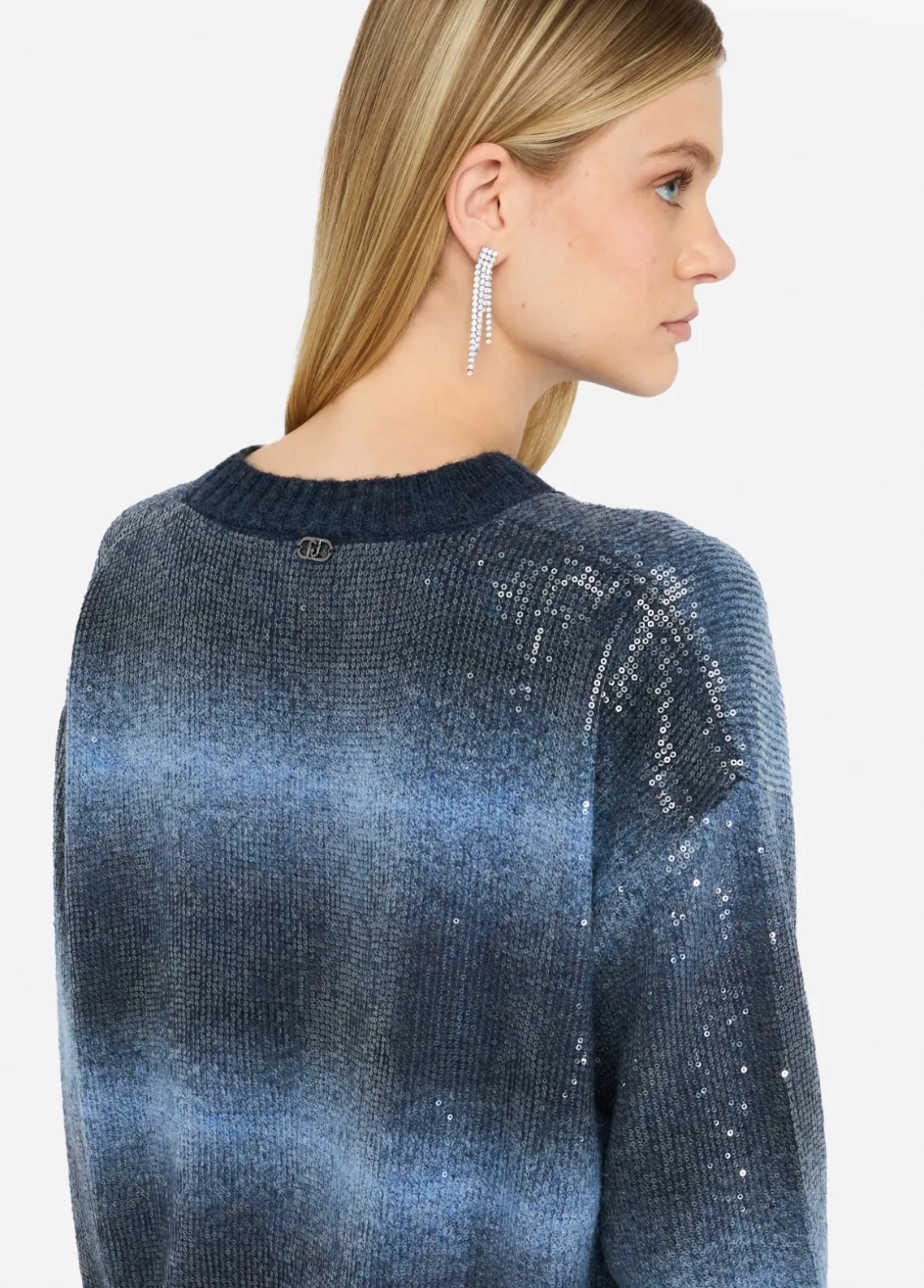 Liu Jo Jersey con lentejuelas-Mujer Cárdigans Y Jerséis