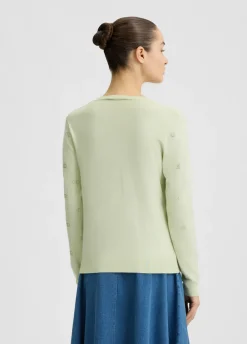 Liu Jo Jersey con logotipo y strass-Mujer Cárdigans Y Jerséis