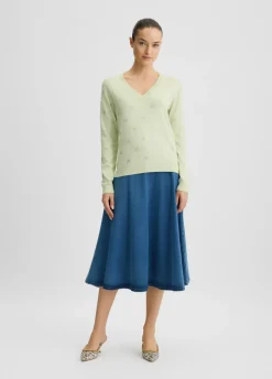 Liu Jo Jersey con logotipo y strass-Mujer Cárdigans Y Jerséis