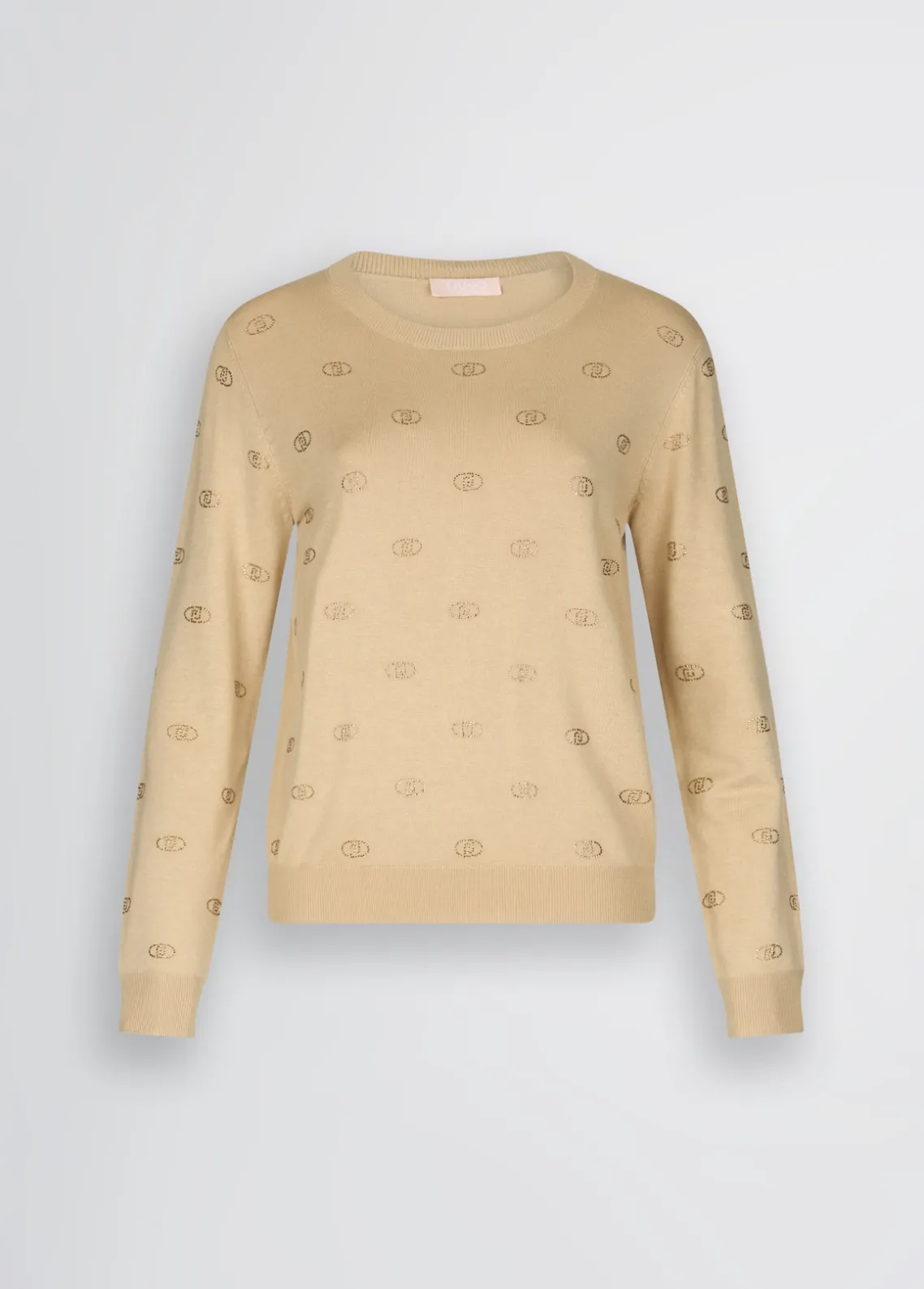 Liu Jo Jersey con logotipo y strass-Mujer Cárdigans Y Jerséis