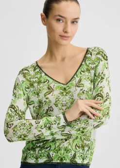 Liu Jo Jersey con lurex® y estampado-Mujer Cárdigans Y Jerséis