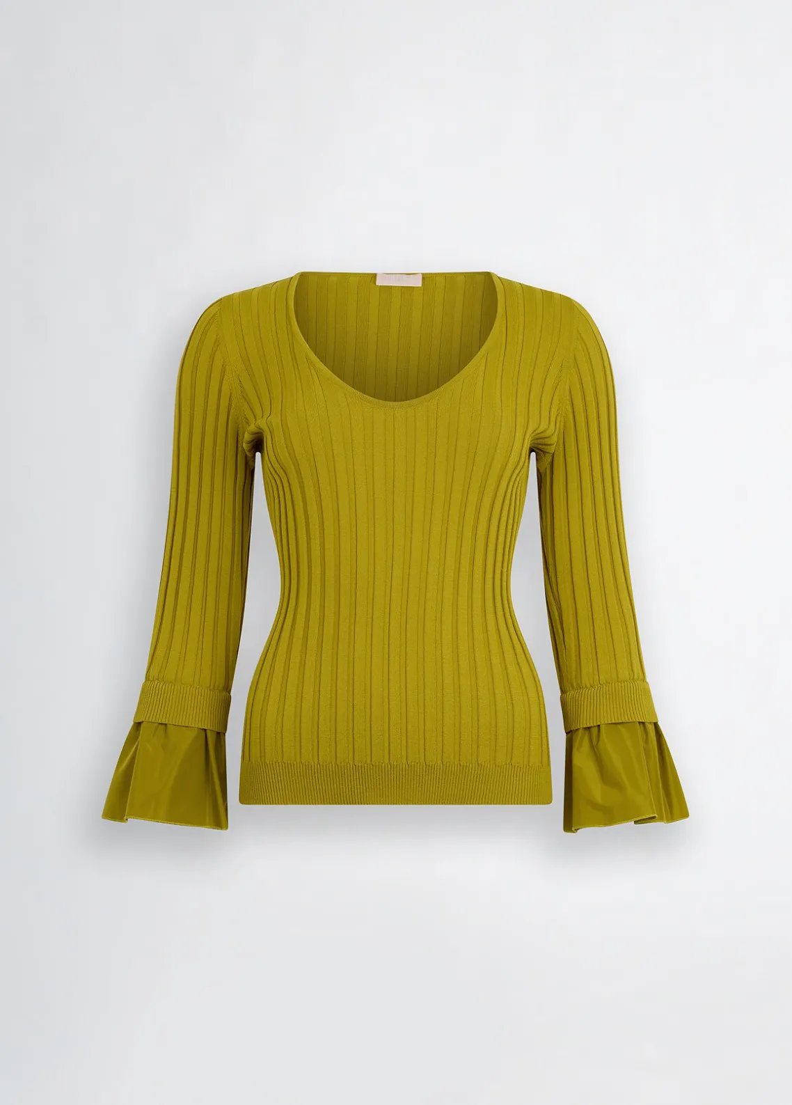 Liu Jo Jersey con mangas con volantes-Mujer Cárdigans Y Jerséis