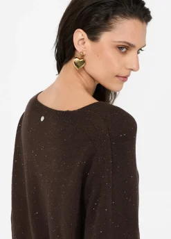 Liu Jo Jersey con microlentejuelas-Mujer Cárdigans Y Jerséis