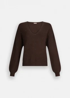 Liu Jo Jersey con microlentejuelas-Mujer Cárdigans Y Jerséis
