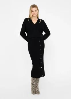 Liu Jo Jersey con pedrería-Mujer Cárdigans Y Jerséis
