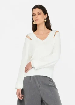 Liu Jo Jersey con pedrería-Mujer Cárdigans Y Jerséis
