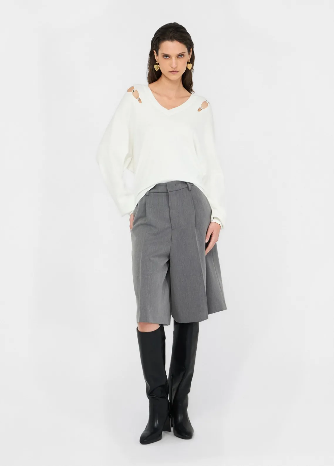 Liu Jo Jersey con pedrería-Mujer Cárdigans Y Jerséis
