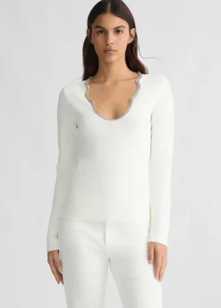 Liu Jo Jersey con strass-Mujer Cárdigans Y Jerséis