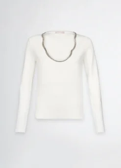 Liu Jo Jersey con strass-Mujer Cárdigans Y Jerséis