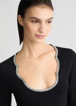Liu Jo Jersey con strass-Mujer Cárdigans Y Jerséis