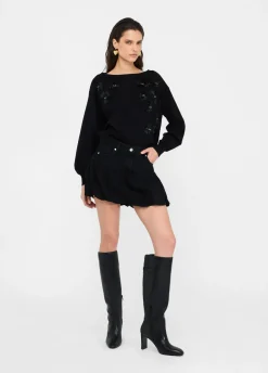 Liu Jo Jersey con strass-Mujer Cárdigans Y Jerséis