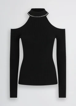 Liu Jo Jersey con tachuelas-Mujer Cárdigans Y Jerséis