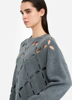 Liu Jo Jersey de 100% lana con abertura-Mujer Cárdigans Y Jerséis
