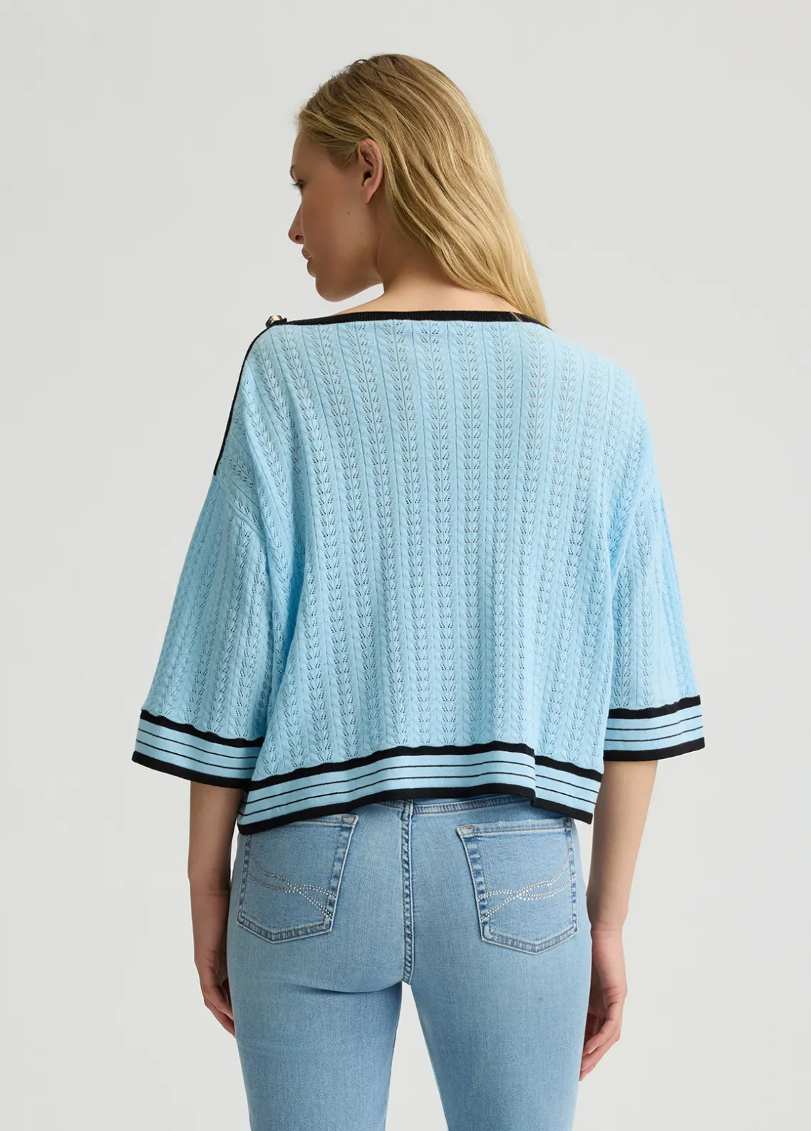 Liu Jo Jersey de algodón y cachemira-Mujer Cárdigans Y Jerséis