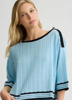 Liu Jo Jersey de algodón y cachemira-Mujer Cárdigans Y Jerséis