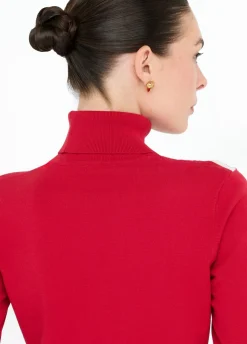 Liu Jo Jersey de cuello alto a rayas-Mujer Ropa Deportiva|Cárdigans Y Jerséis