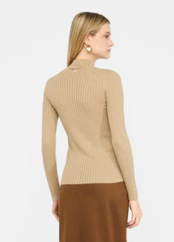 Liu Jo Jersey de cuello alto con lurex®-Mujer Cárdigans Y Jerséis