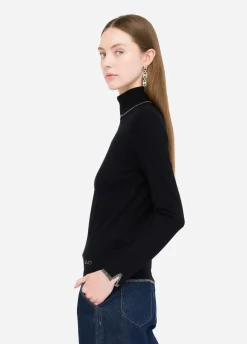 Liu Jo Jersey de cuello alto con detalles de lurex®-Mujer Cárdigans Y Jerséis