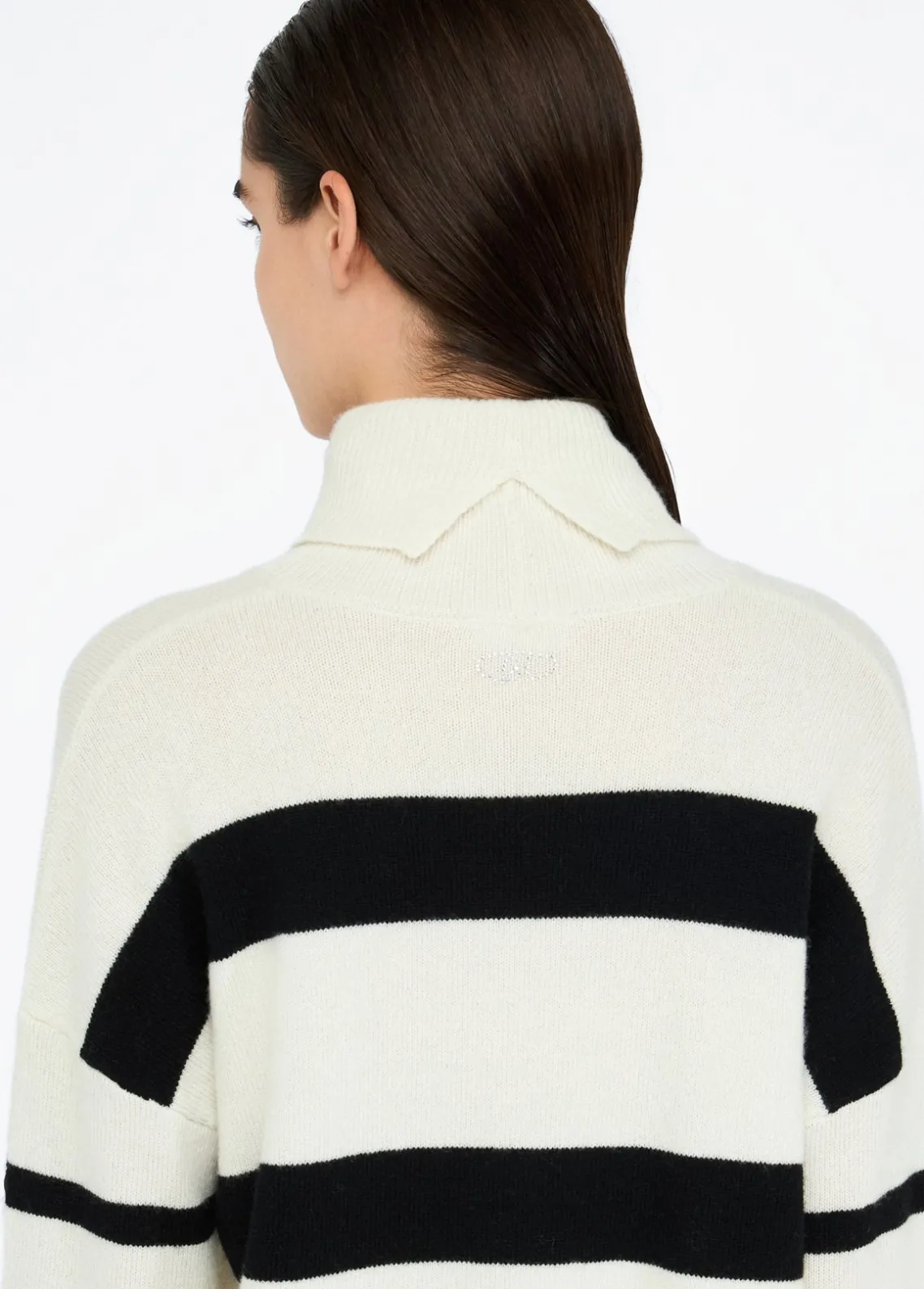Liu Jo Jersey de cuello alto de 100% lana con botones joya-Mujer Cárdigans Y Jerséis