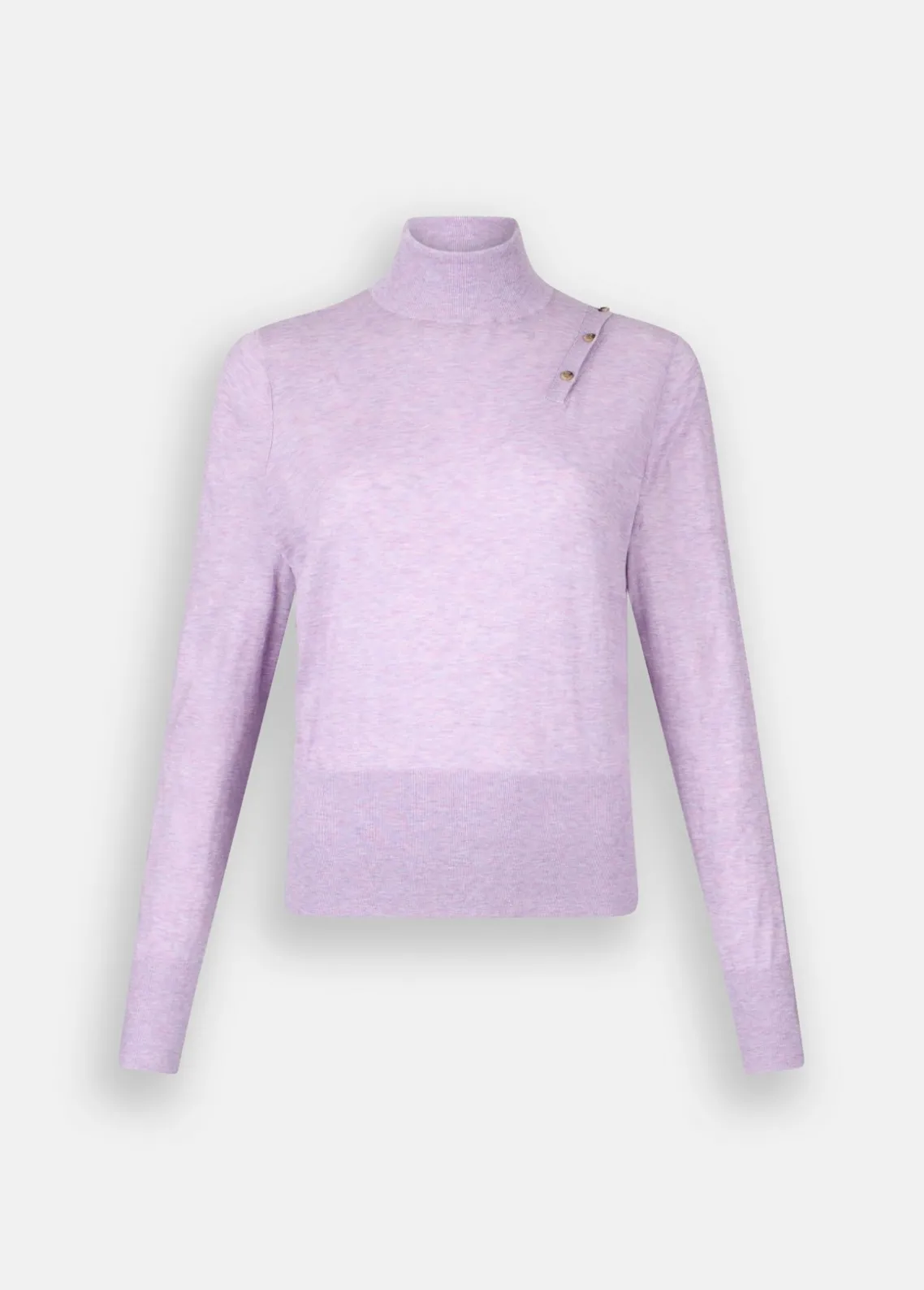 Liu Jo Jersey de cuello alto de algodón y cachemira-Mujer Cárdigans Y Jerséis