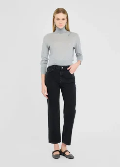 Liu Jo Jersey de cuello alto de algodón y cachemira-Mujer Cárdigans Y Jerséis
