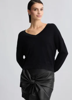 Liu Jo Jersey de cuello en V-Mujer Ropa Deportiva|Cárdigans Y Jerséis
