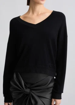 Liu Jo Jersey de cuello en V-Mujer Ropa Deportiva|Cárdigans Y Jerséis