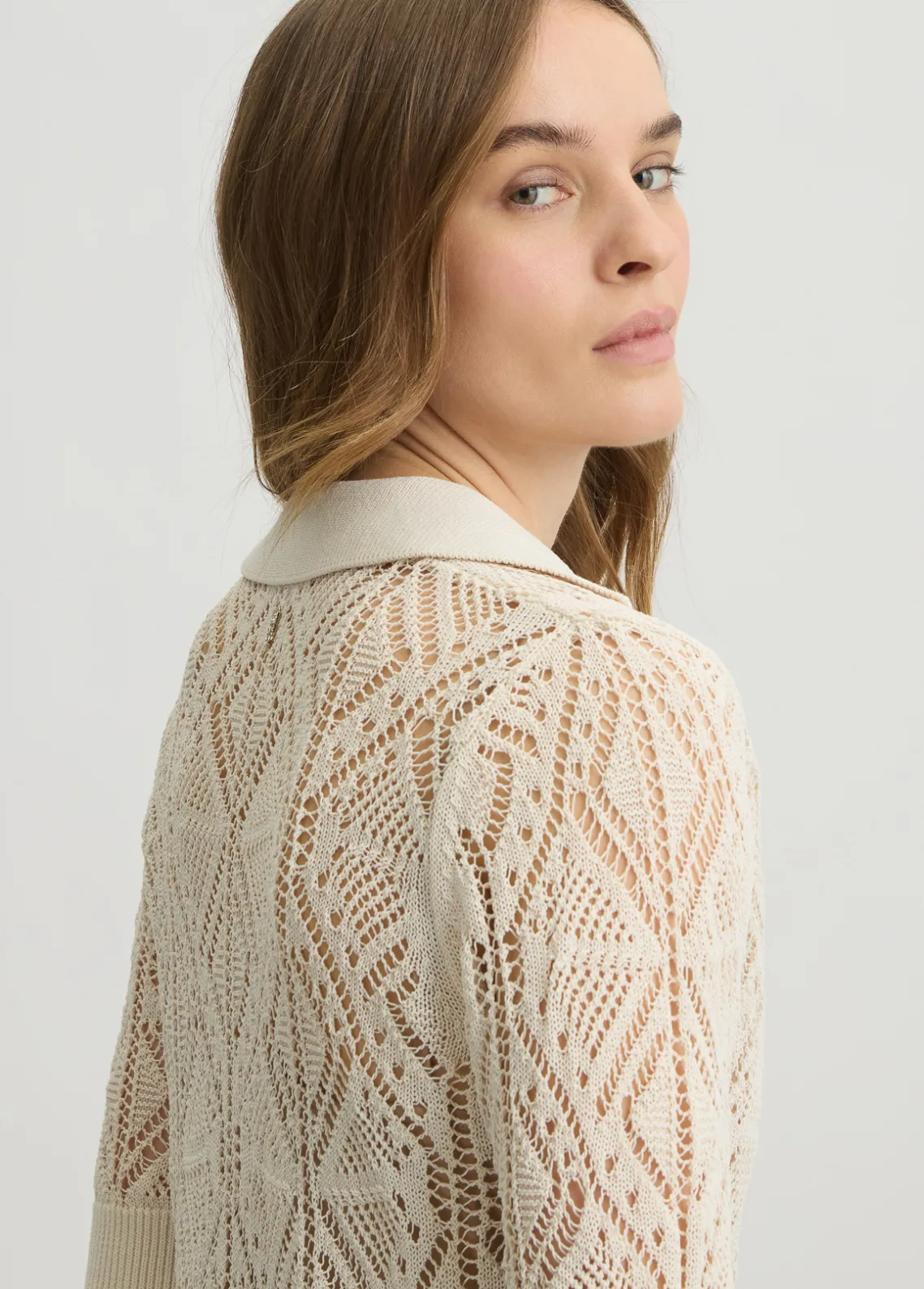 Liu Jo Jersey de ganchillo de mezcla de algodón-Mujer Cárdigans Y Jerséis