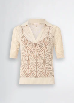 Liu Jo Jersey de ganchillo de mezcla de algodón-Mujer Cárdigans Y Jerséis
