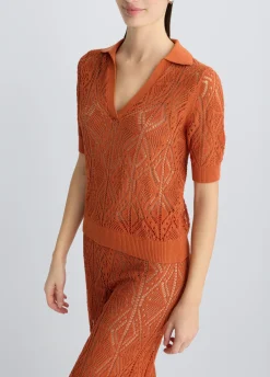 Liu Jo Jersey de ganchillo de mezcla de algodón-Mujer Cárdigans Y Jerséis