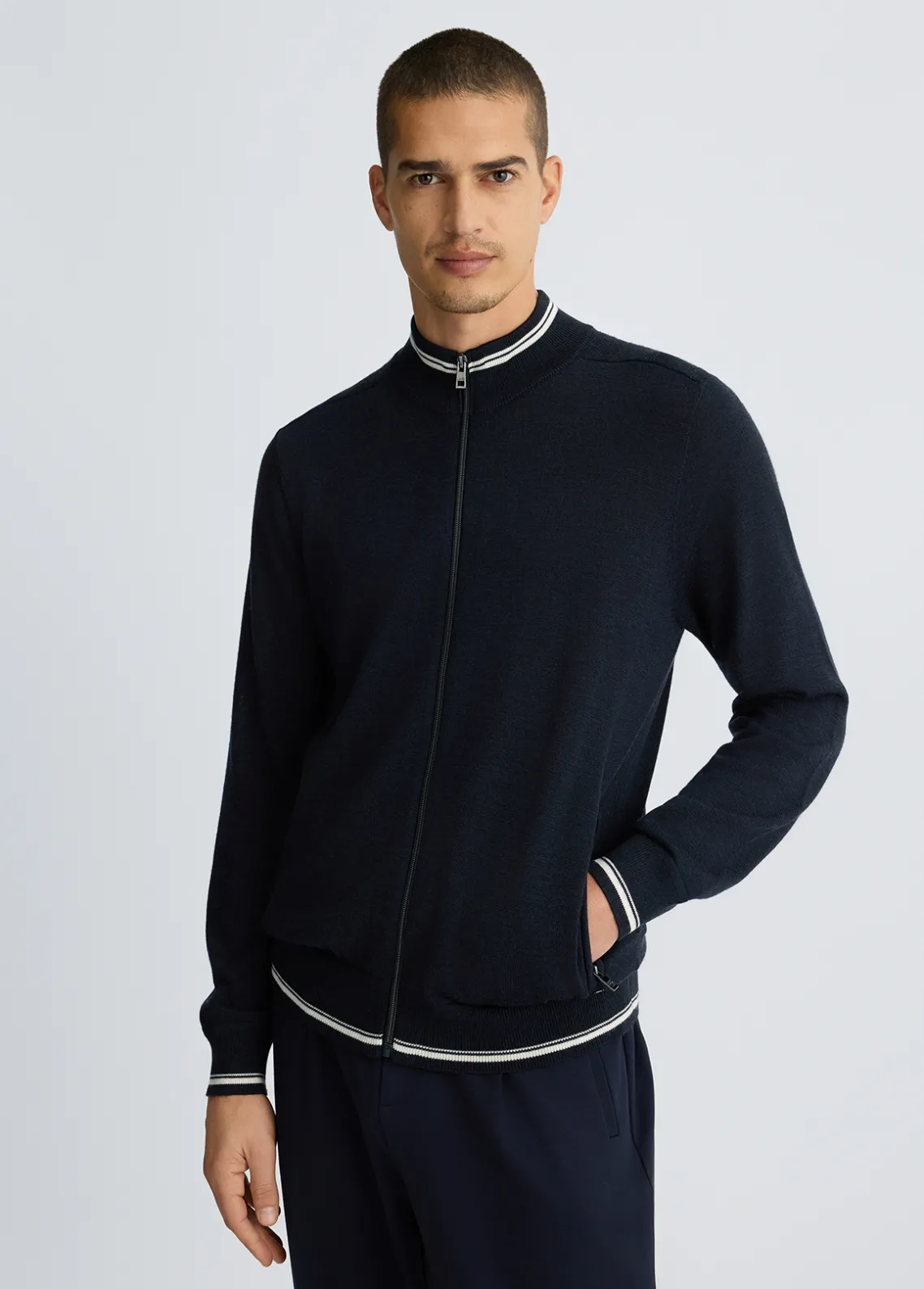 Liu Jo Jersey de lana con cremallera-Hombre Jerséis Y Sudaderas