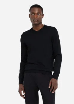 Liu Jo Jersey de lana con cuello de pico-Hombre Jerséis Y Sudaderas