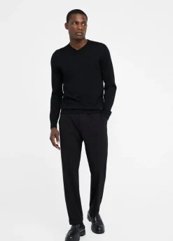 Liu Jo Jersey de lana con cuello de pico-Hombre Jerséis Y Sudaderas