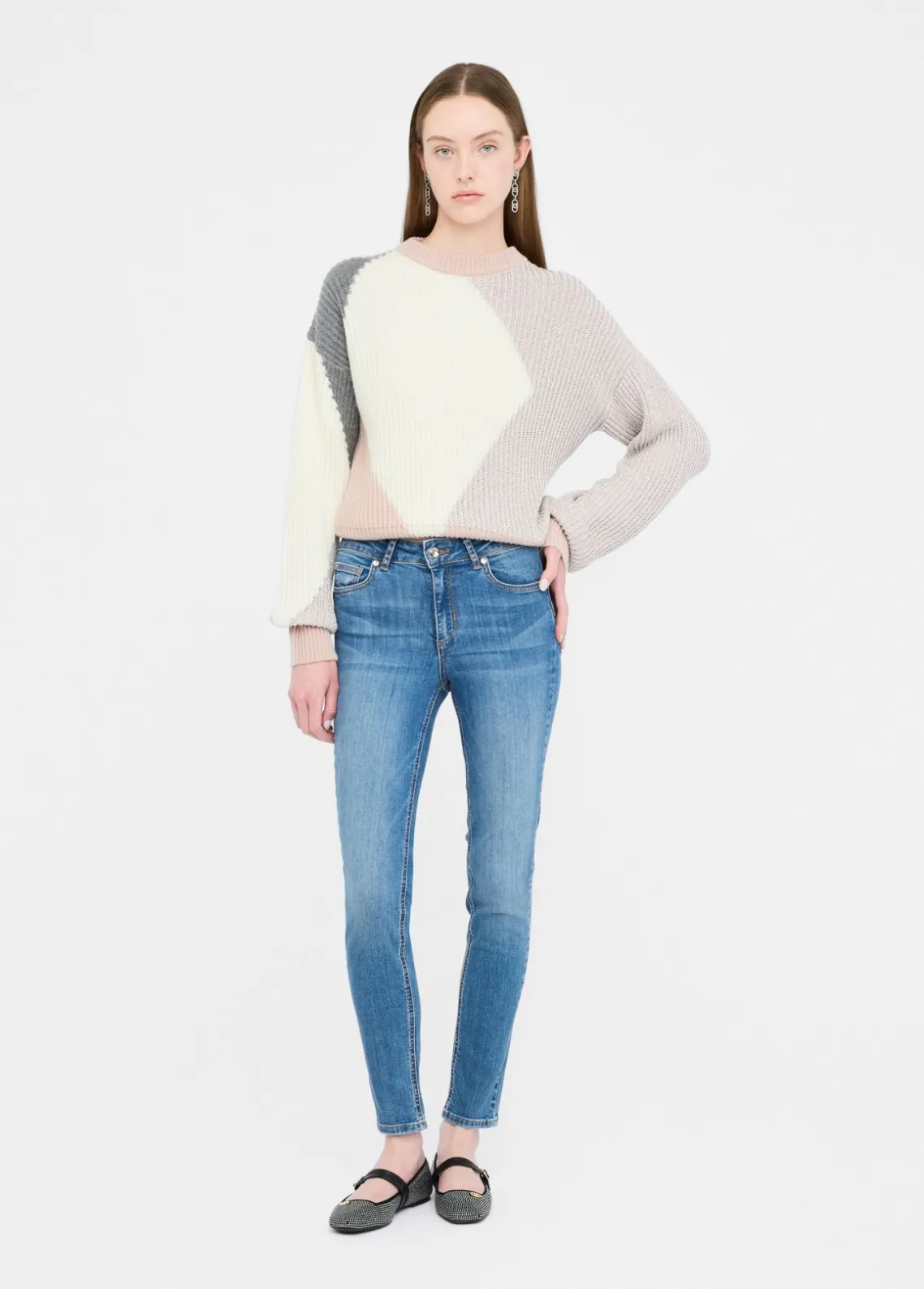 Liu Jo Jersey de lana con intarsias-Mujer Cárdigans Y Jerséis